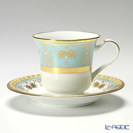 ノリタケ ジョージアンターコイズ 4857J／P59589 アメリカン碗皿 ペア