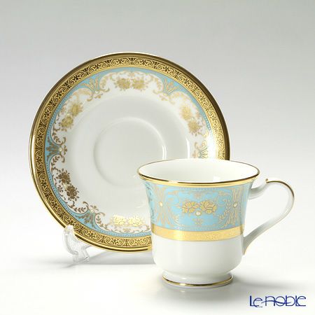 ノリタケ ジョージアンターコイズ 4857J／P59589 アメリカン碗皿 ペア