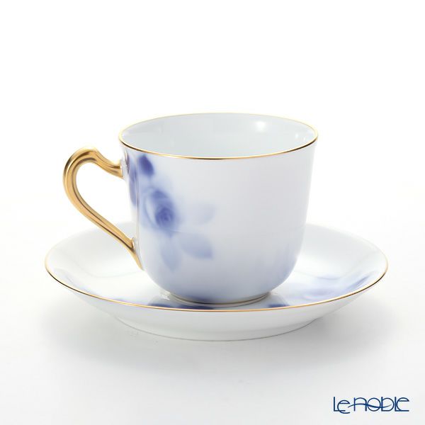 大倉陶園 ブルーローズ コーヒー碗皿 8011／57C