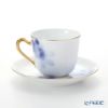 大倉陶園 ブルーローズ コーヒー碗皿 8011／57C