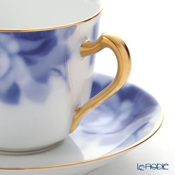 大倉陶園 ブルーローズ コーヒー碗皿 8011／57C