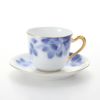 大倉陶園 ブルーローズ コーヒー碗皿 8011／57C
