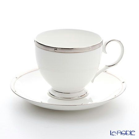 ノリタケ ロシェルプラチナ T50788A／4795 ティー・コーヒー碗皿