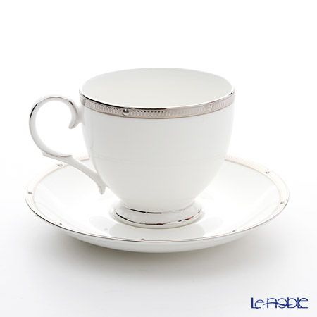 ノリタケ ロシェルプラチナ T50788A／4795 ティー・コーヒー碗皿