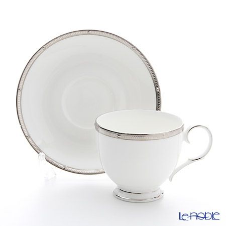 ノリタケ ロシェルプラチナ T50788A／4795 ティー・コーヒー碗皿