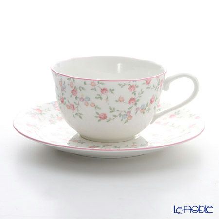 ノリタケ キューティーローズ 9940L／T59387A ティー・コーヒー碗皿