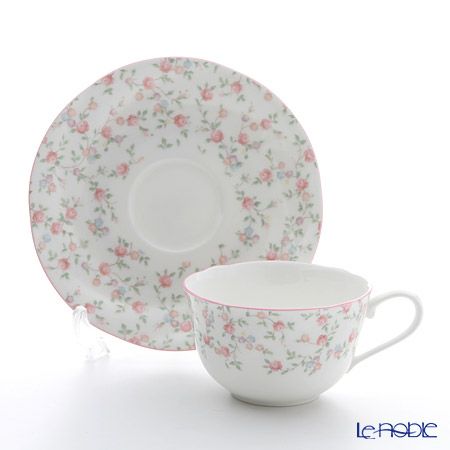 ノリタケ キューティーローズ 9940L／T59387A ティー・コーヒー碗皿