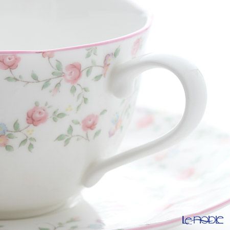 ノリタケ キューティーローズ 9940L／T59387A ティー・コーヒー碗皿