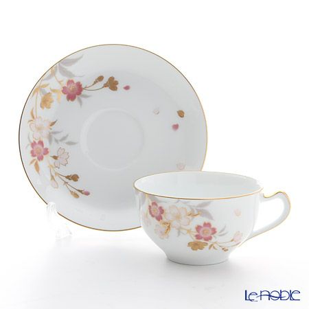 大倉陶園 糸桜 碗皿 1C／A682-1