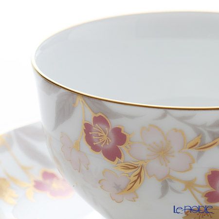 大倉陶園 糸桜 碗皿 1C／A682-1