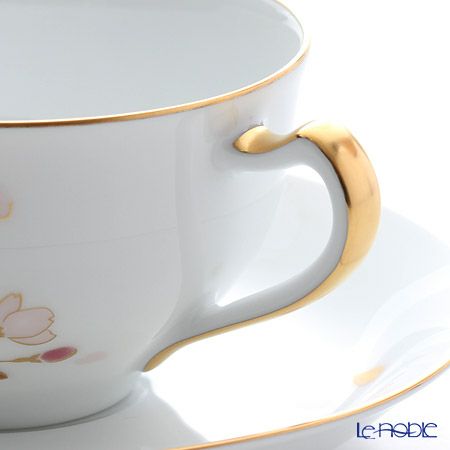 大倉陶園 糸桜 碗皿 1C／A682-1