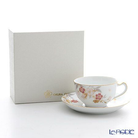 大倉陶園 糸桜 碗皿 1C／A682-1