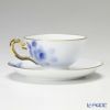 大倉陶園 ブルーローズ ティー碗皿（カップ＆ソーサー） 8011／6C