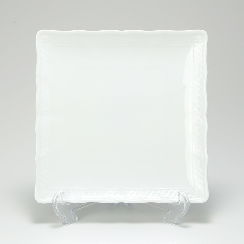 ノリタケ シェール ブラン スクエアプレート 19cm 1655L／94835