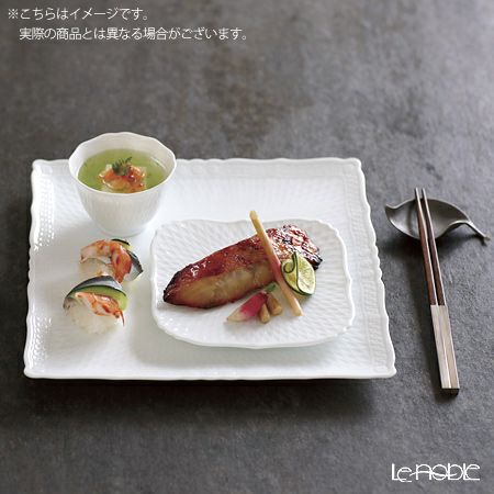 ノリタケ シェール ブラン スクエアプレート 27cm 1655L／T94834