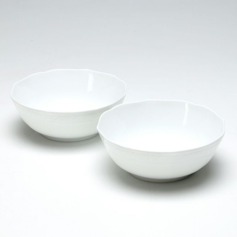 ノリタケ シェール ブラン ボウル ペア 13cm 1655L／P94806