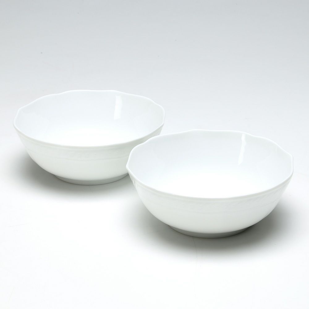 ノリタケ シェール ブラン ボウル ペア 13cm 1655L／P94806