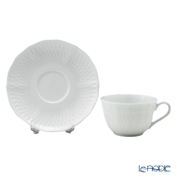 ノリタケ シェール ブラン ティー・コーヒー碗皿 1655L／T94887