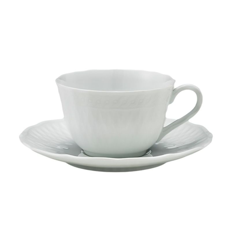 ノリタケ シェール ブラン ティー・コーヒー碗皿 1655L／T94887