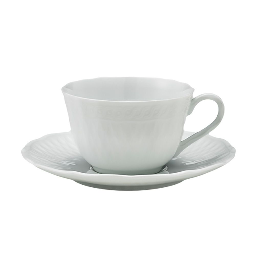 ノリタケ シェール ブラン ティー・コーヒー碗皿 1655L／T94887