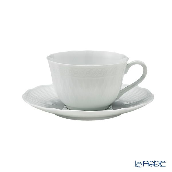 ノリタケ シェール ブラン ティー・コーヒー碗皿 ペアセット 1655L／P94887