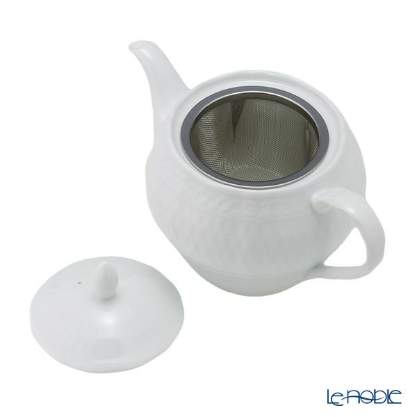 ノリタケ シェール ブラン 1655L／T94823 ティーポット（小）（茶こし付）