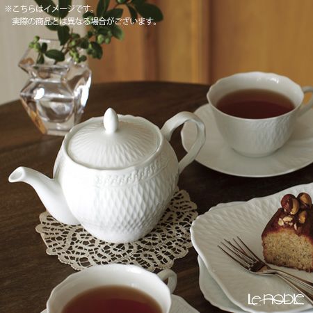ノリタケ シェール ブラン 1655L／T94823 ティーポット（小）（茶こし付）