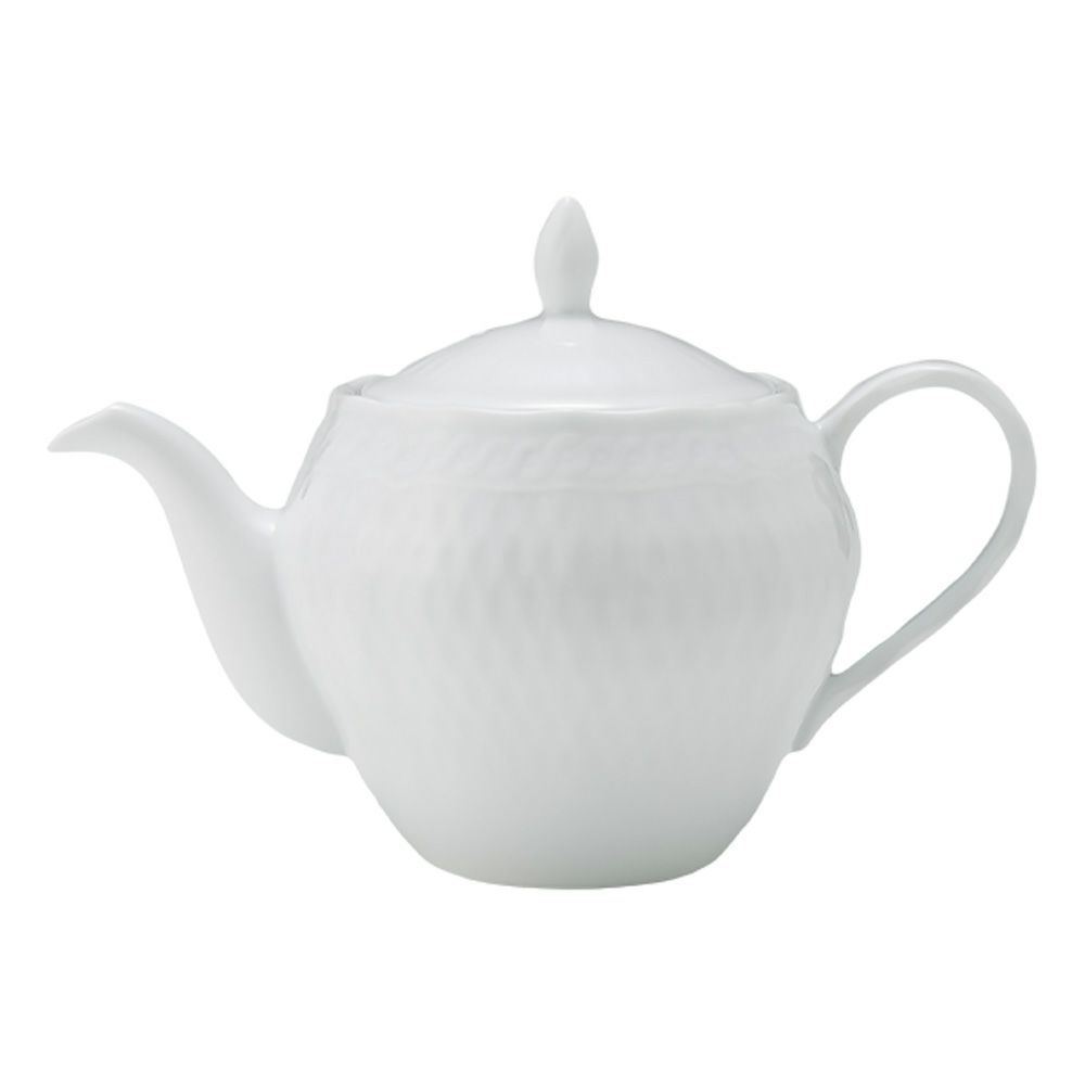 ノリタケ シェール ブラン 1655L／T94823 ティーポット（小）（茶こし付）