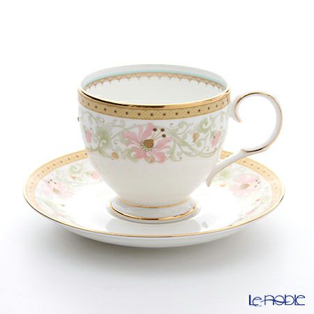 ノリタケ ブルーミング スプレンダー T50788A／4892 ティー・コーヒー碗皿