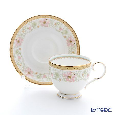 ノリタケ ブルーミング スプレンダー T50788A／4892 ティー・コーヒー碗皿