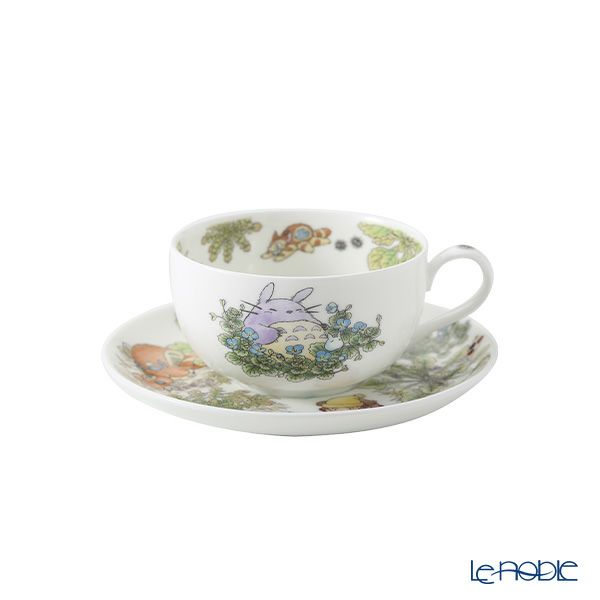 ノリタケ となりのトトロ ミルクティーカップ＆ソーサー オオイヌノフグリ 4660-1J／T97285A