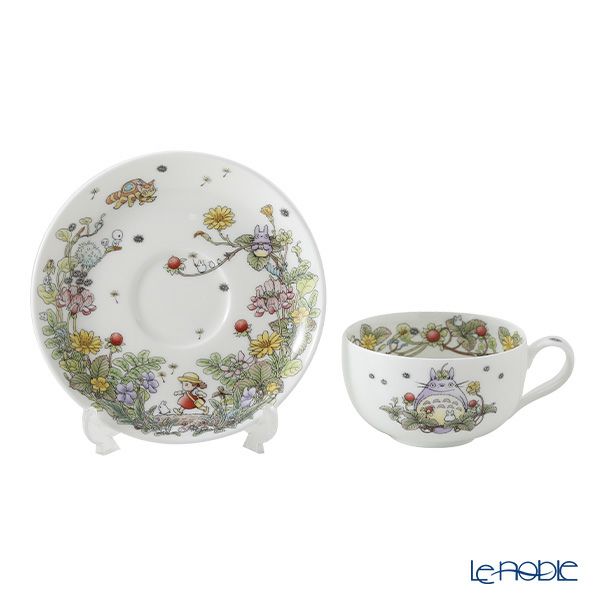 ノリタケ となりのトトロ ミルクティーカップ＆ソーサー へびいちご 4660-3J／T97285A