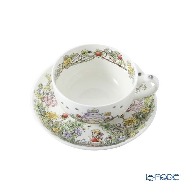 ノリタケ となりのトトロ ミルクティーカップ＆ソーサー へびいちご 4660-3J／T97285A