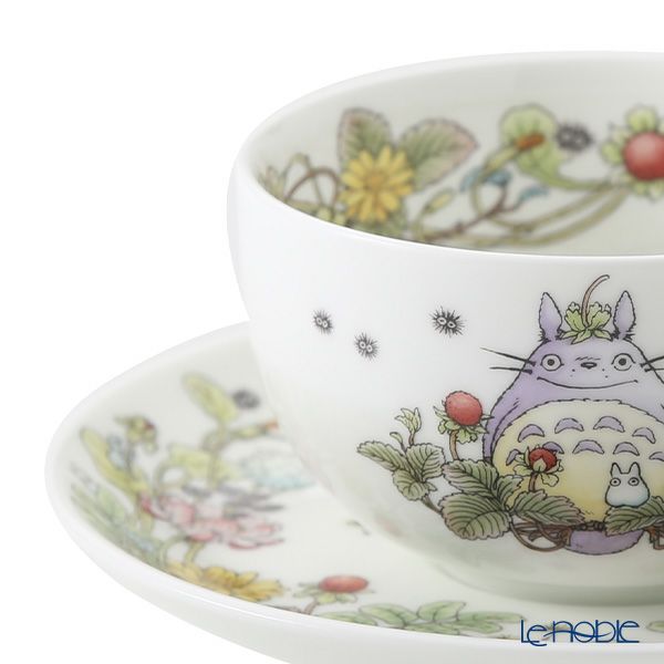 ノリタケ となりのトトロ ミルクティーカップ＆ソーサー へびいちご 4660-3J／T97285A