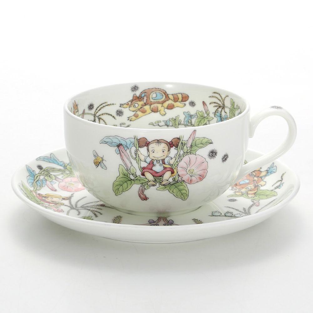 ノリタケ となりのトトロ 4660-4J／T97285A ミルクティーカップ＆ソーサー ひるがお