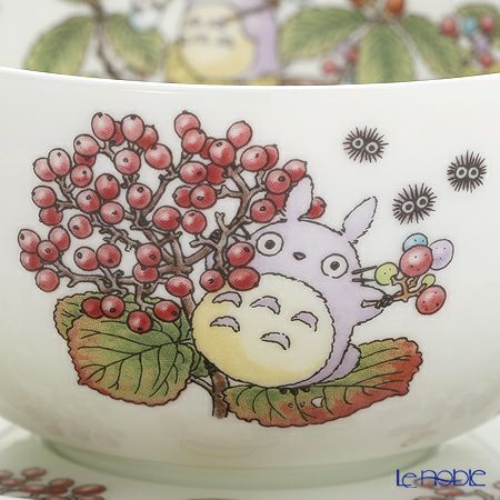 ノリタケ となりのトトロ 4660-5J／T97285A ミルクティーカップ＆ソーサー がまずみ