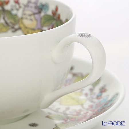 ノリタケ となりのトトロ 4660-5J／T97285A ミルクティーカップ＆ソーサー がまずみ