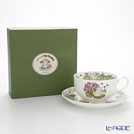 ノリタケ となりのトトロ 4660-5J／T97285A ミルクティーカップ＆ソーサー がまずみ