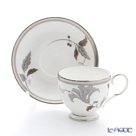 ノリタケ アイラプラチナ T50788A／4897 ティー・コーヒー碗皿