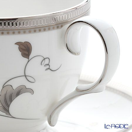 ノリタケ アイラプラチナ T50788A／4897 ティー・コーヒー碗皿