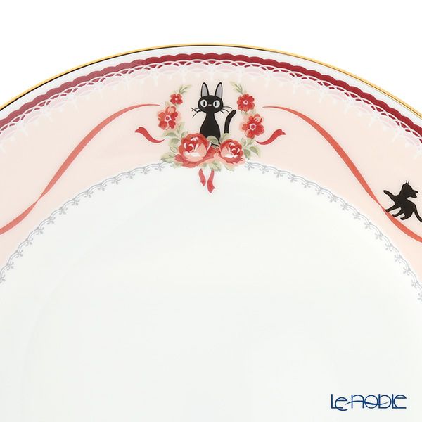 ノリタケ 魔女の宅急便 H-612L／MJ97211 21cmプレート（ピンク）