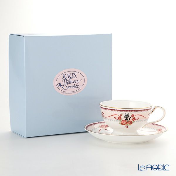 ノリタケ 魔女の宅急便 H-612L／MJ97221 ティー・コーヒー碗皿（ピンク）