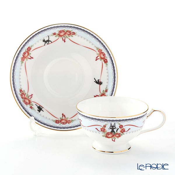 ノリタケ 魔女の宅急便 H-613L／MJ97221 ティー・コーヒー碗皿（ブルー）