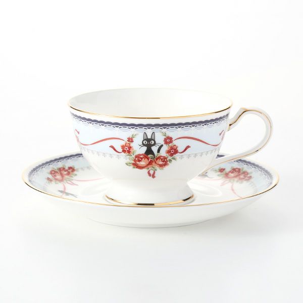 ノリタケ 魔女の宅急便 H-613L／MJ97221 ティー・コーヒー碗皿（ブルー）