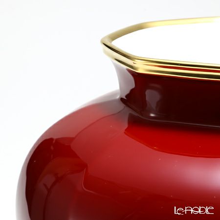 ノリタケ 蓋付辰砂花生 狛犬 T53832／B33