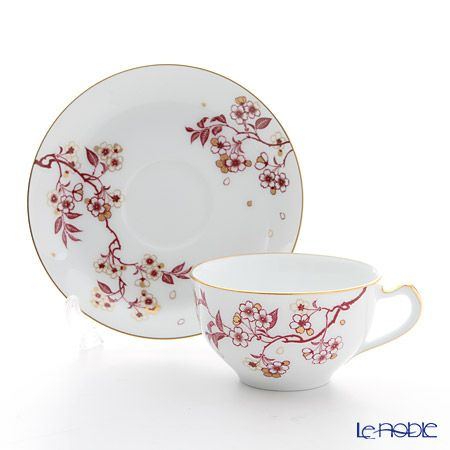 大倉陶園 祝い桜 ティー・コーヒー碗皿（カップ＆ソーサー） 1C／A682-4