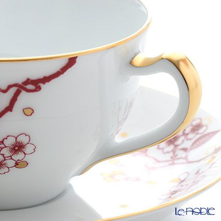 大倉陶園 祝い桜 ティー・コーヒー碗皿（カップ＆ソーサー） 1C／A682-4