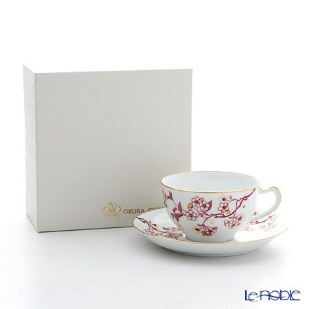 大倉陶園 祝い桜 ティー・コーヒー碗皿（カップ＆ソーサー） 1C／A682-4
