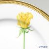 大倉陶園 一本の薔薇の花 黄 サービスプレート 91H／W443-Y