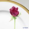 大倉陶園 一本の薔薇の花 赤 サービスプレート 91H／W443-R